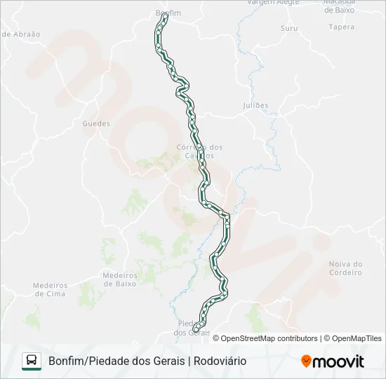COORDENADAS 1031.2 Bus Line Map