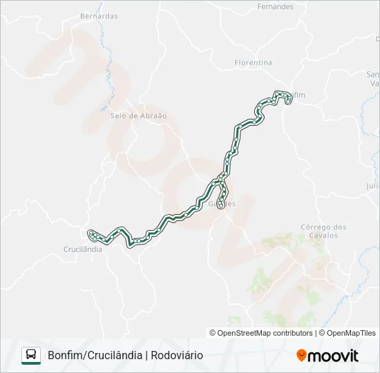 COORDENADAS 1092.2 Bus Line Map