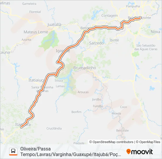 BELO HORIZONTE (SARITUR) Bus Line Map
