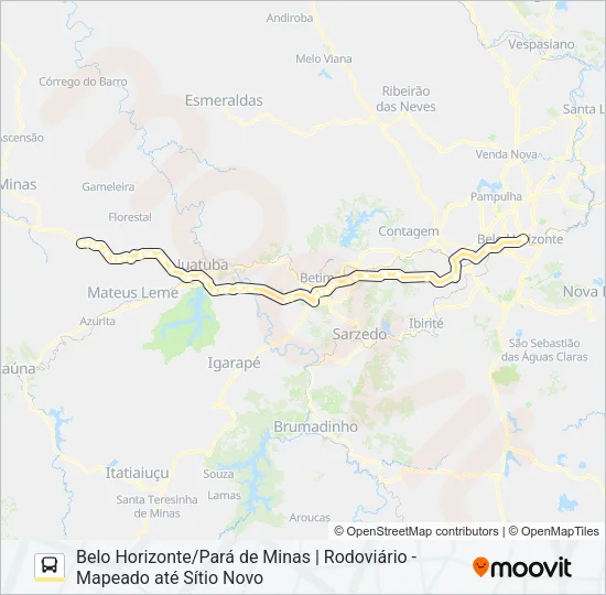 BELO HORIZONTE (SANTA MARIA) Bus Line Map