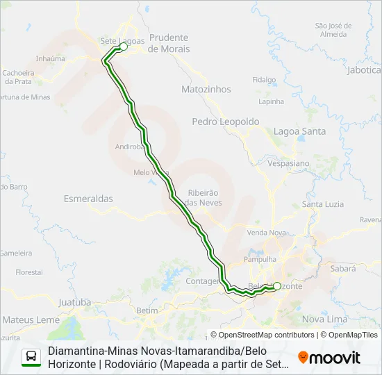 BELO HORIZONTE (PÁSSARO VERDE) Bus Line Map