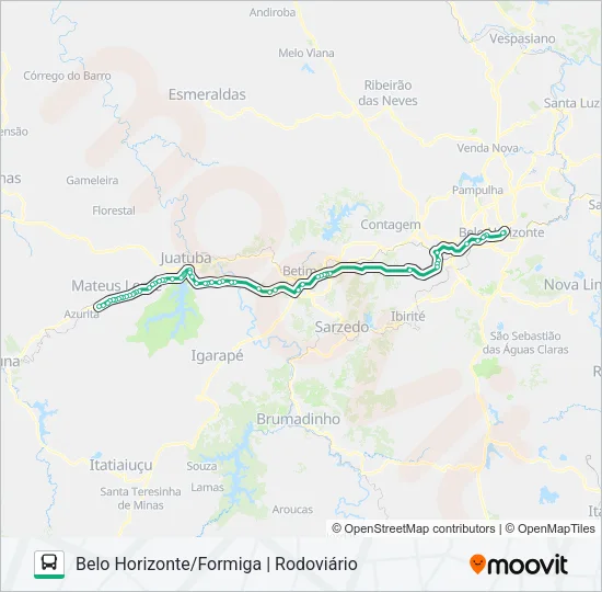 FORMIGA (SANTA FÉ) Bus Line Map