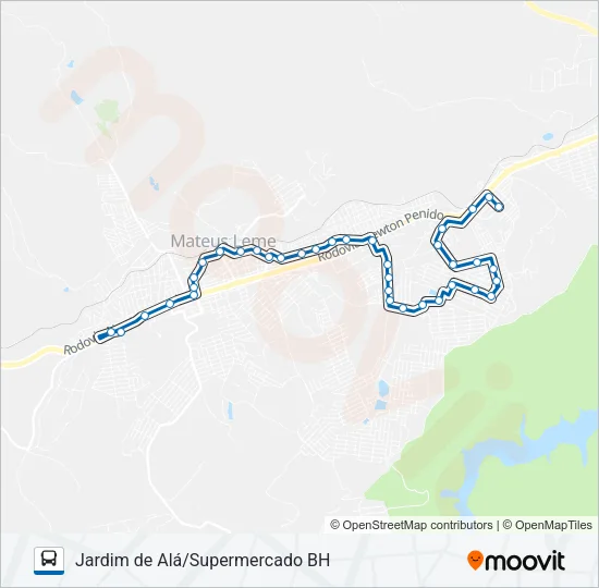 2200 Bus Line Map
