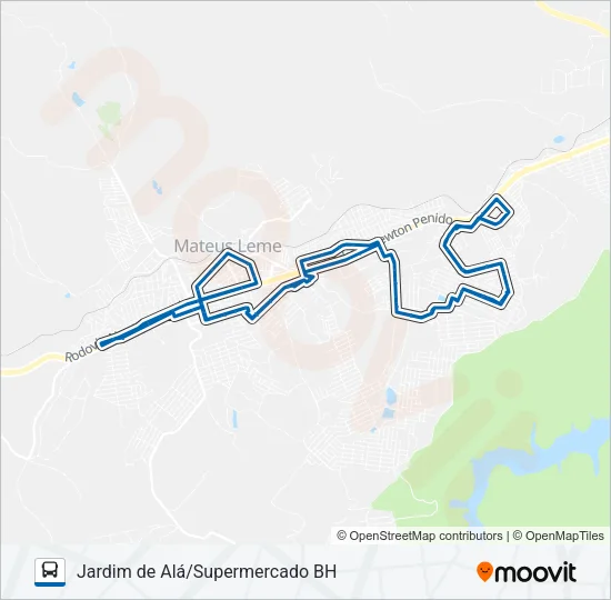 2200 Bus Line Map