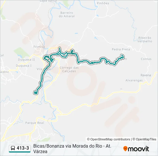 413-3 Bus Line Map