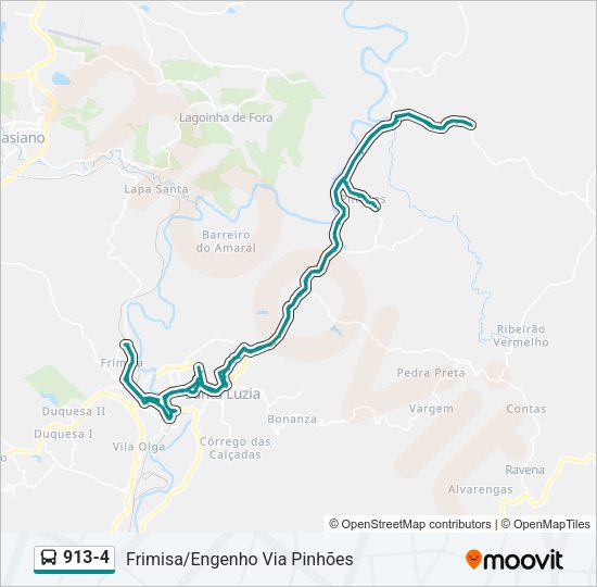 913-4 Bus Line Map