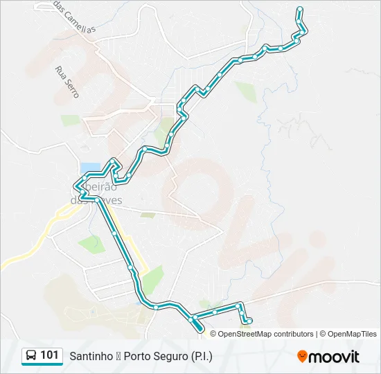 101 Bus Line Map
