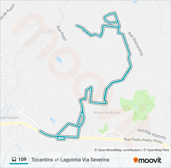 109 Bus Line Map