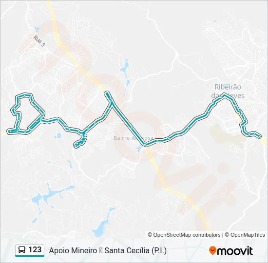 123 Bus Line Map