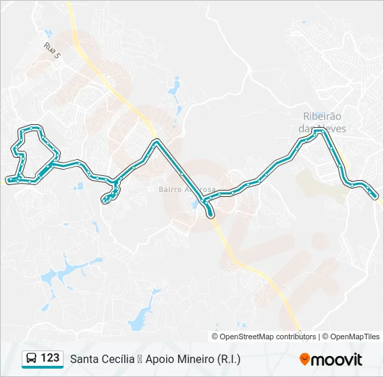 123 Bus Line Map