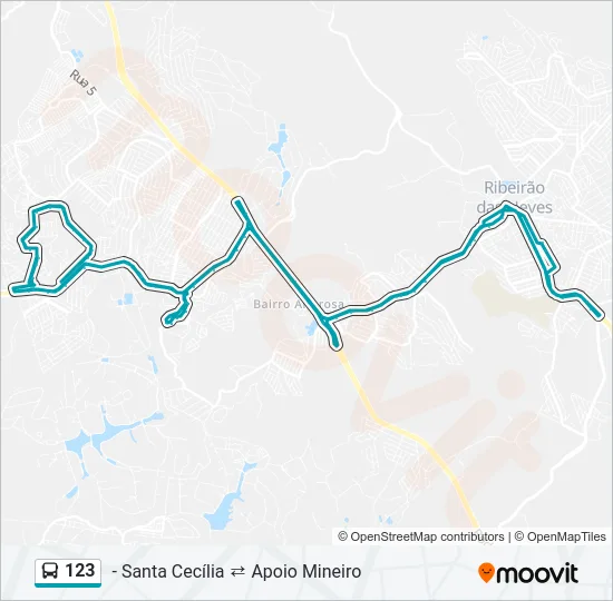 123 Bus Line Map