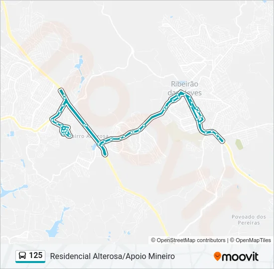 125 Bus Line Map
