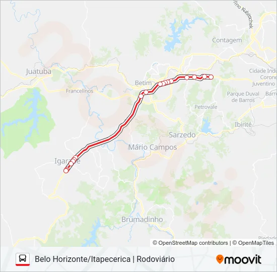 ITAPECERICA (TRANSMOREIRA) Bus Line Map