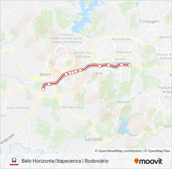 ITAPECERICA (TRANSMOREIRA) Bus Line Map