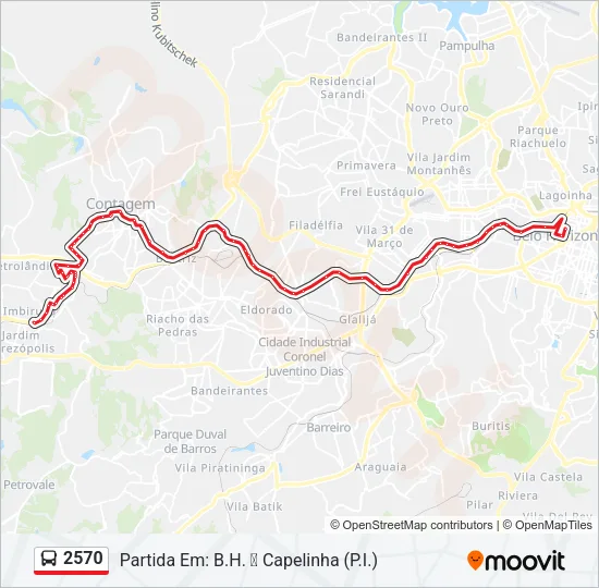 2570 Bus Line Map