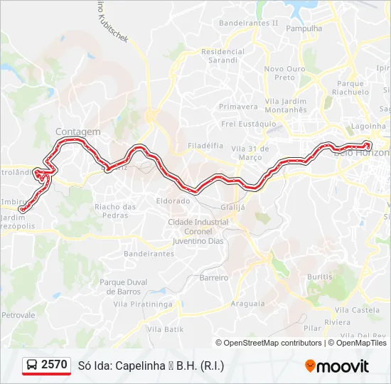 2570 Bus Line Map