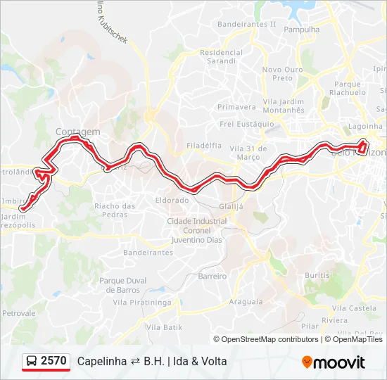 2570 Bus Line Map