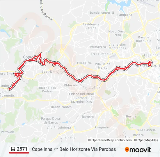 2571 Bus Line Map