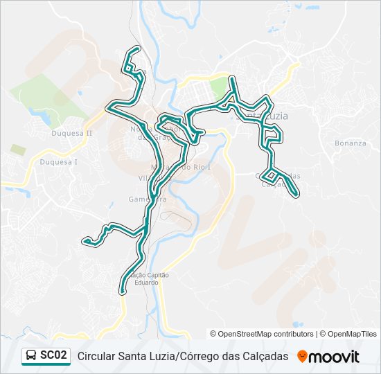 SC02 Bus Line Map