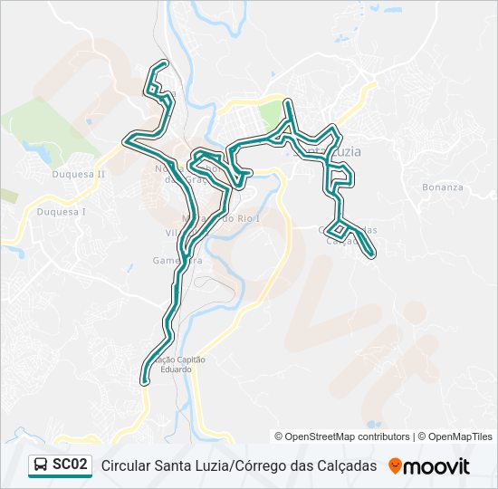SC02 Bus Line Map