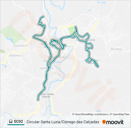 SC02 Bus Line Map