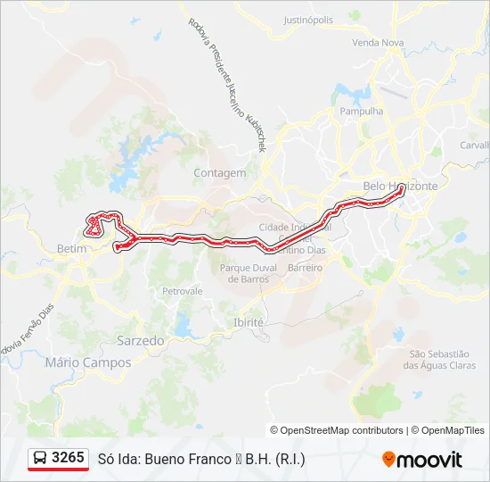3265 Bus Line Map