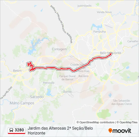 3280 Bus Line Map
