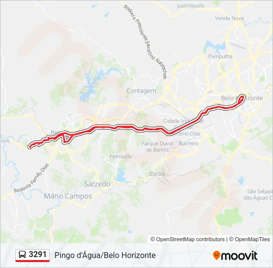 3291 Bus Line Map