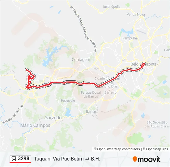 3298 Bus Line Map