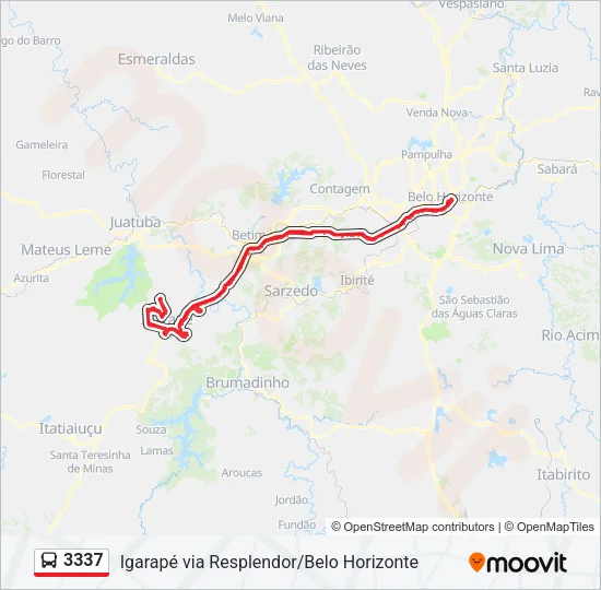 3337 Bus Line Map