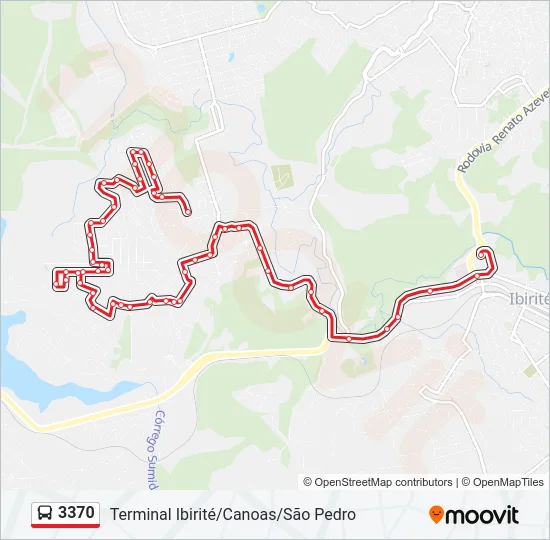 3370 Bus Line Map