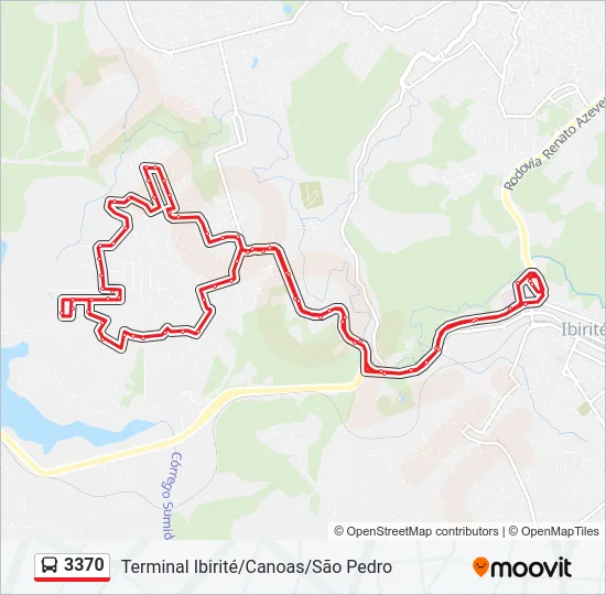3370 Bus Line Map