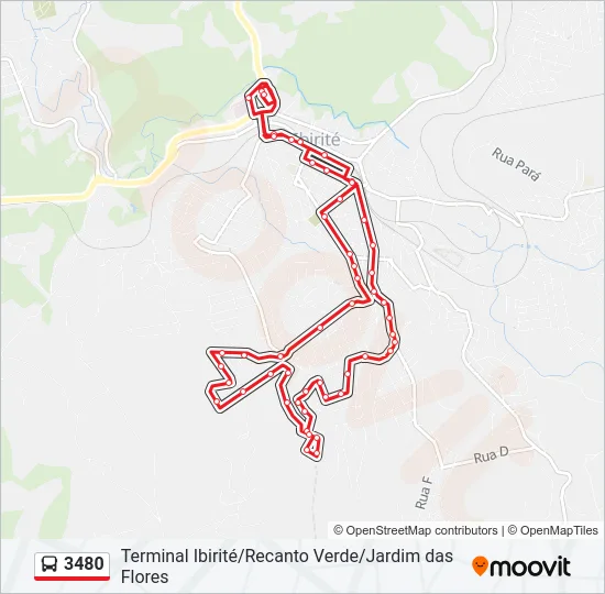 3480 Bus Line Map