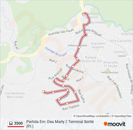 3500 bus Line Map