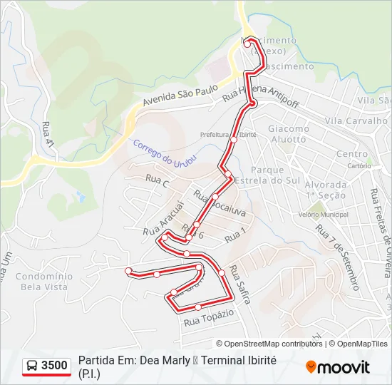 3500 Bus Line Map