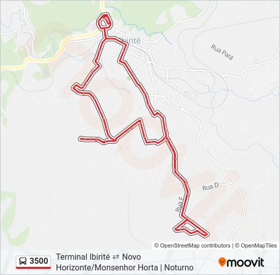 3500 Bus Line Map