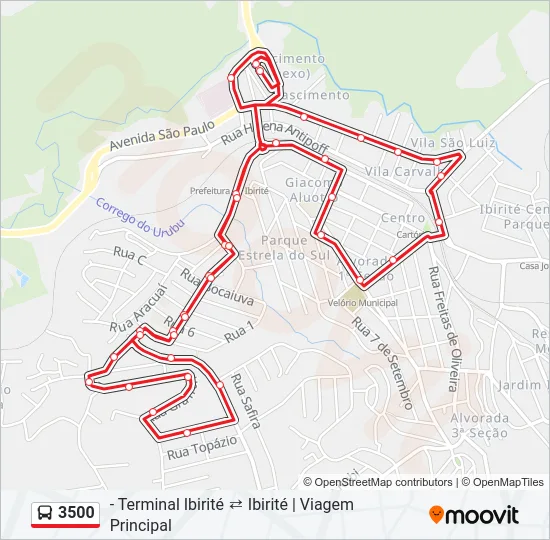 3500 Bus Line Map