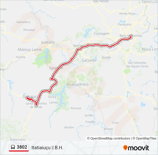 3802 Bus Line Map