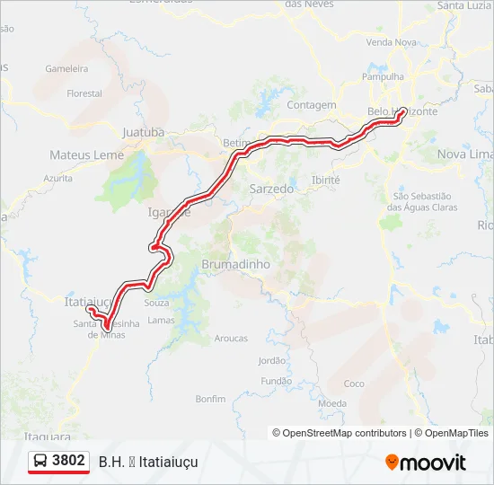 3802 Bus Line Map