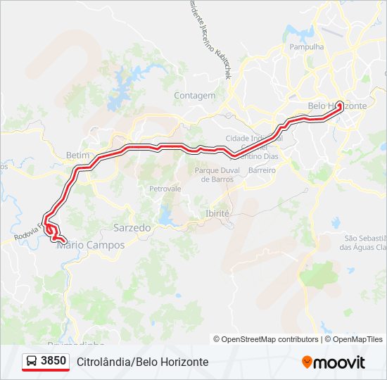 3850 bus Line Map