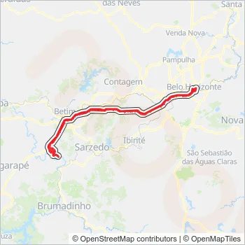 Rota da linha 3850: horários, paradas e mapas - Citrolândia