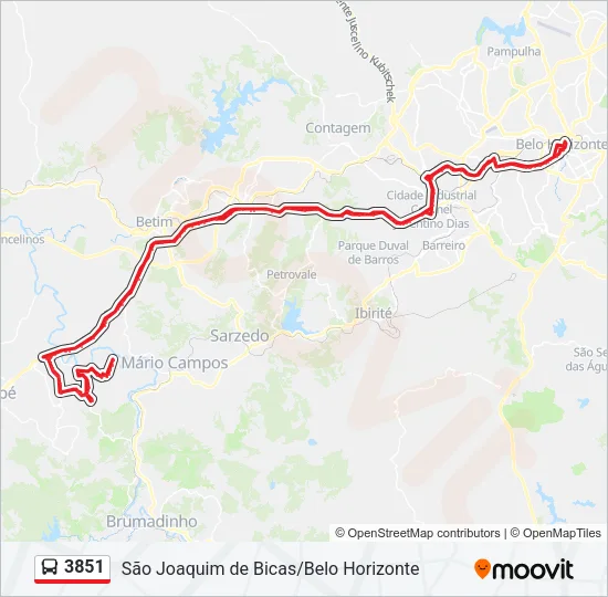 3851 Bus Line Map