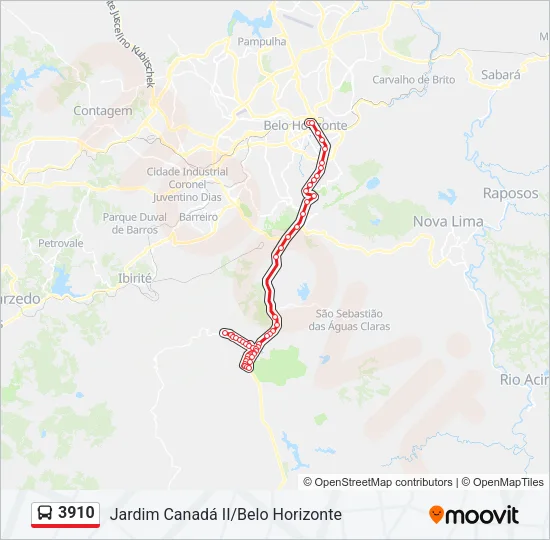 3910 Bus Line Map