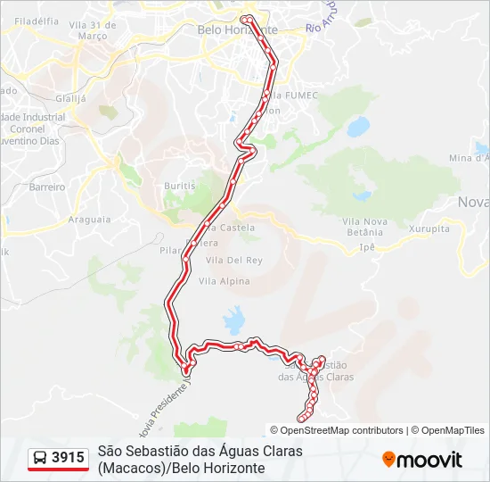 3915 Bus Line Map