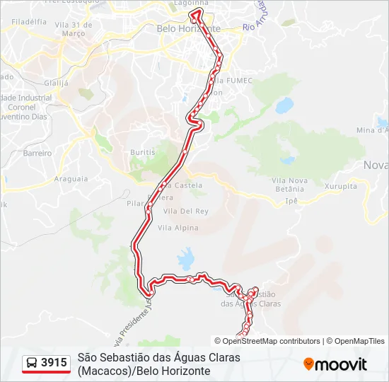 3915 Bus Line Map
