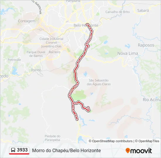 3933 Bus Line Map