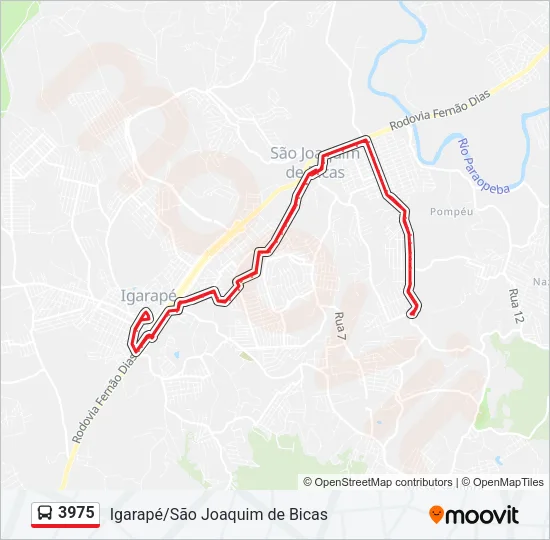 3975 Bus Line Map