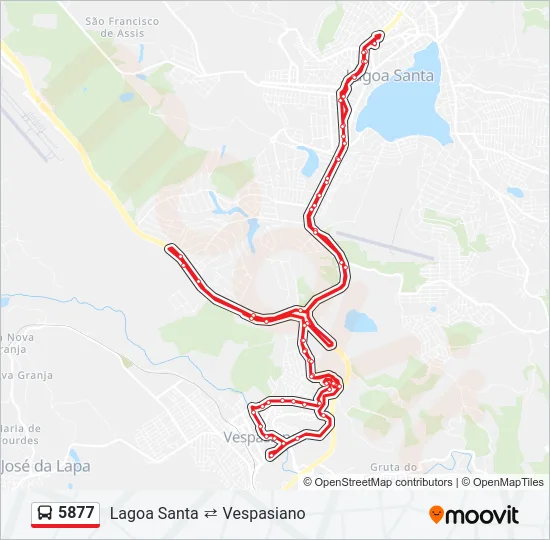 5877 Bus Line Map