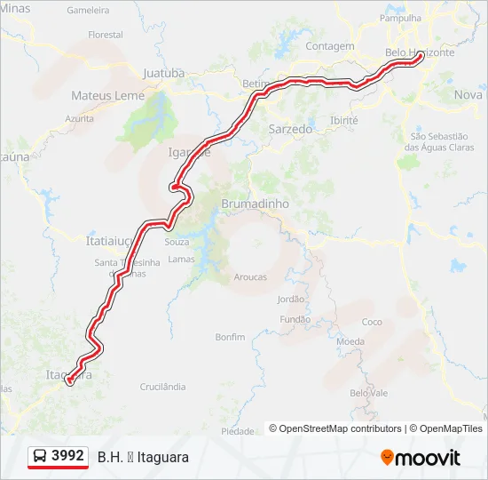 3992 Bus Line Map