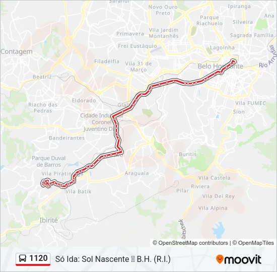1120 Bus Line Map